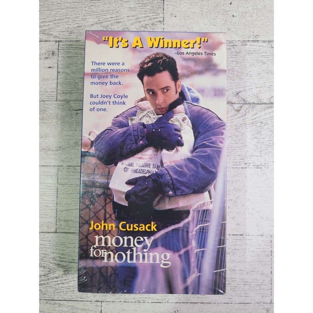 NEW John Cusack "Money for Nothing" VHS 1994 Movie FACTORY SEALED